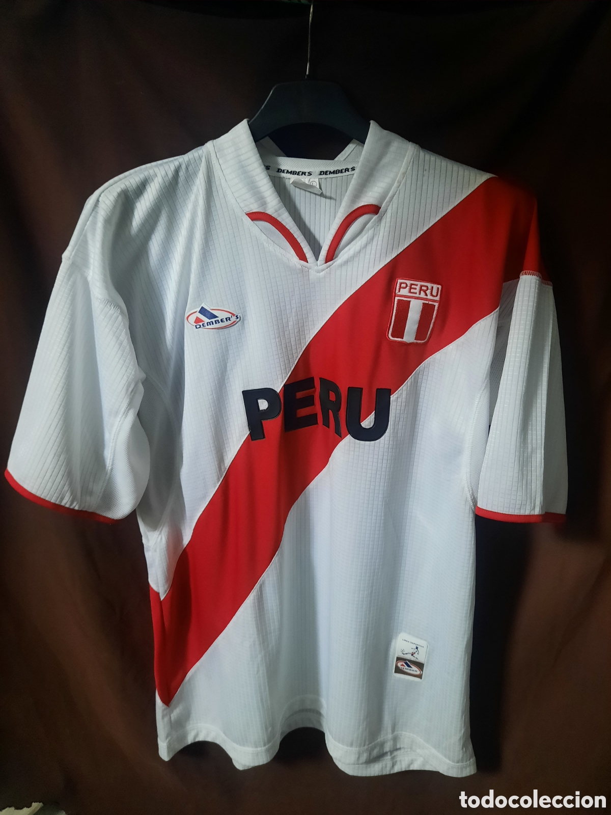 Coleccionismo deportivo: Camiseta Vintage Selecci&oacute;n de Per&uacute;.