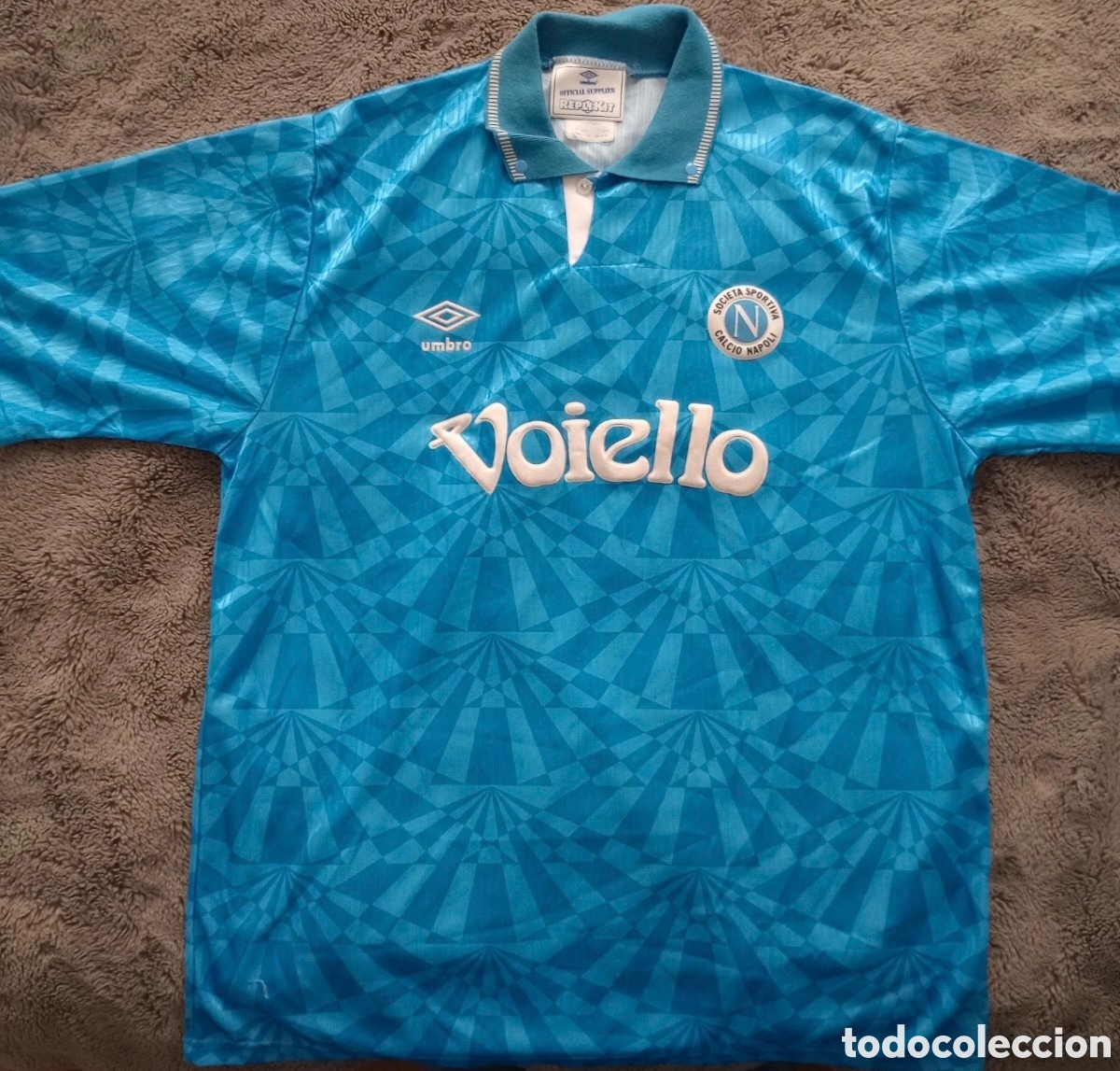 Coleccionismo deportivo: Camiseta F&uacute;tbol Napoles 91 93