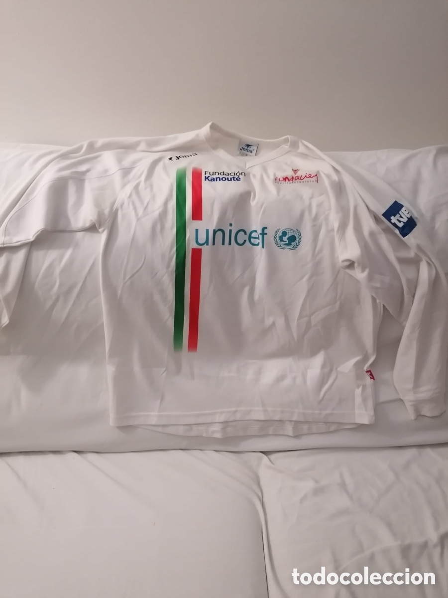 Coleccionismo deportivo: Camiseta Joma Champions for Africa Manga Larga - Fundaci&oacute;n Kanout&eacute; / UNICEF