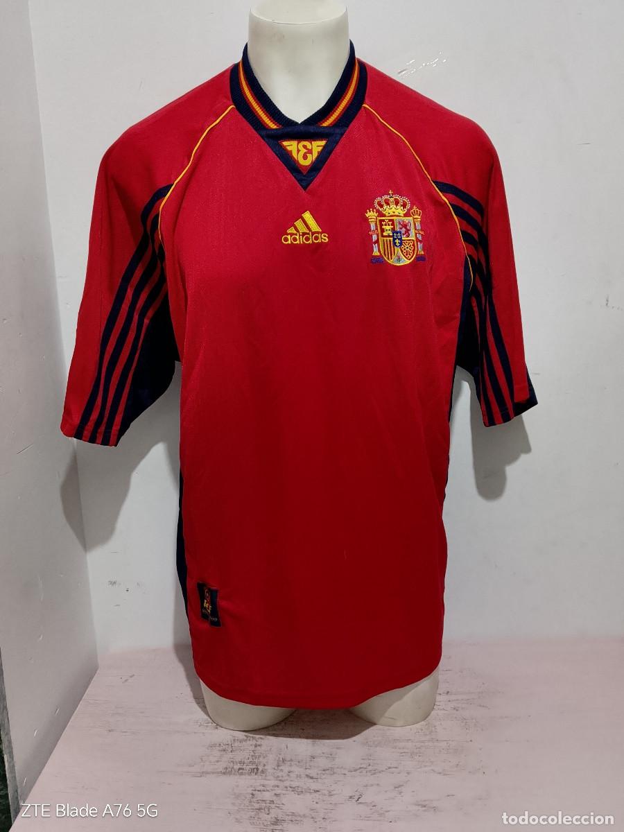 Coleccionismo deportivo: Espa&ntilde;a 1998 Spain camiseta futbol football shirt xl 62cts
