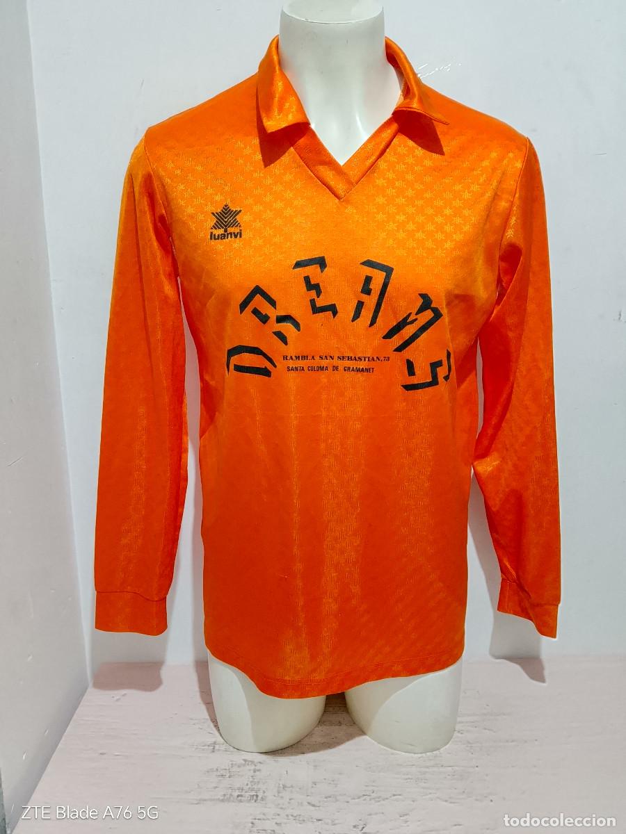 Coleccionismo deportivo: Santa Coloma de Gramanet 1980 luanvi camiseta futbol vintage football shirt xl 56