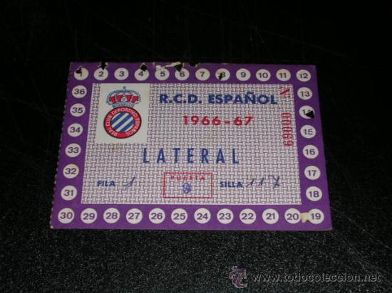 Coleccionismo deportivo: RCD ESPA&Ntilde;OL - CARNET 1966 - 67 - Foto 1
