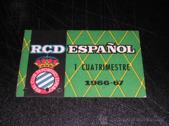 Coleccionismo deportivo: RCD ESPA&Ntilde;OL - CARNET 1966 - 67 - Foto 1