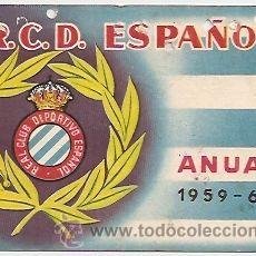 Coleccionismo deportivo: FÚTBOL: CARNET DEL ESPAÑOL DE 1959-60. Lote 29601807