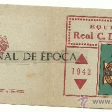 Coleccionismo deportivo: (F-182)CARNET FUTBOL EQUIPO REAL C.D.LA CORUÑA C.F.EDITORIAL CASULLERAS 1942-1943. Lote 29952593