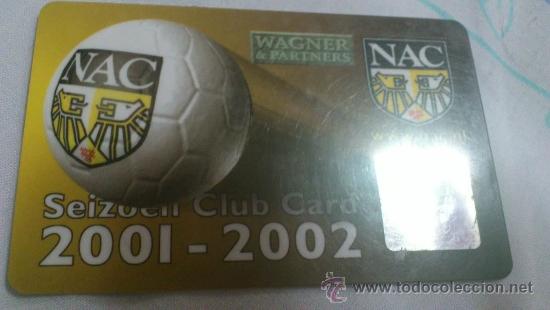 Coleccionismo deportivo: CARNET DE SOCIO NAC BREDA 2001-2002 - Foto 1
