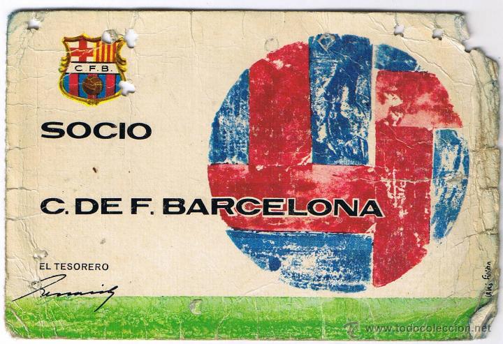 Coleccionismo deportivo: CARNET SOCIO CF BARCELONA - ANUAL 1970 - Foto 1 - 50284431