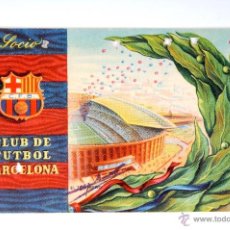 Coleccionismo deportivo: CARNET DE SOCIO CLUB DE FUTBOL BARCELONA 1958 2º TRIMESTRE