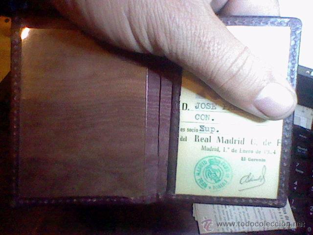 Coleccionismo deportivo: Real Madrid CARNET SOCIO 1954 - Foto 1