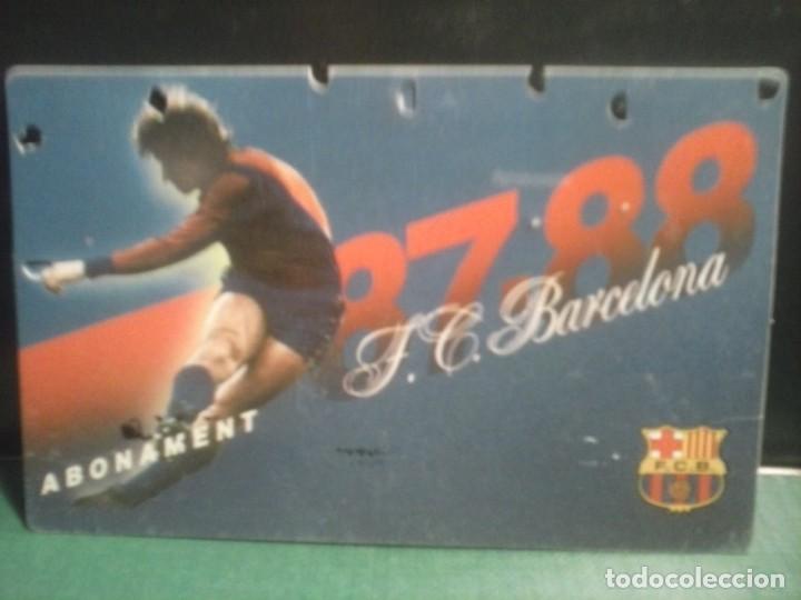 Coleccionismo deportivo: CARNET DE SOCIO F.C.B 87-88.