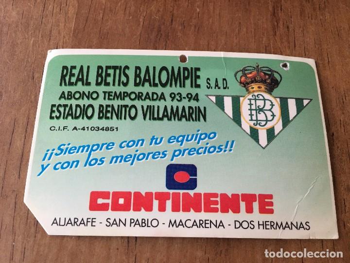 R3048 Carnet Socio Abonado Real Betis Balompie Vendido En Venta Directa