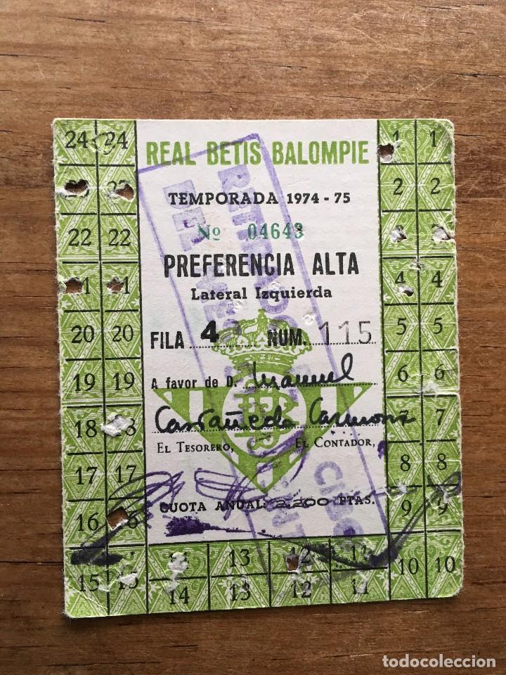 real betis balompié carnet