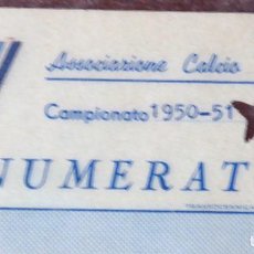 Coleccionismo deportivo: FUT-59. CARNET SOCIO ASSOCIAZIONE CALCIO BRESCIA. CAMPIONATO 1950-51. . Lote 144285686