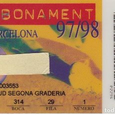 Collezionismo sportivo: CARNET DE SOCIO DE FUTBOL CLUB BARCELONA TEMPORADA 1997/98 GOL SUD (FOOTBALL) BARÇA - LA CAIXA