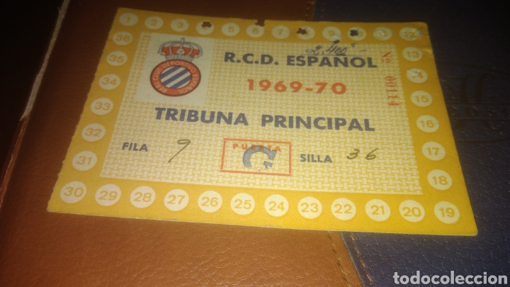Coleccionismo deportivo: RCD ESPA&Ntilde;OL. CARNET 1969 1970 - Foto 1