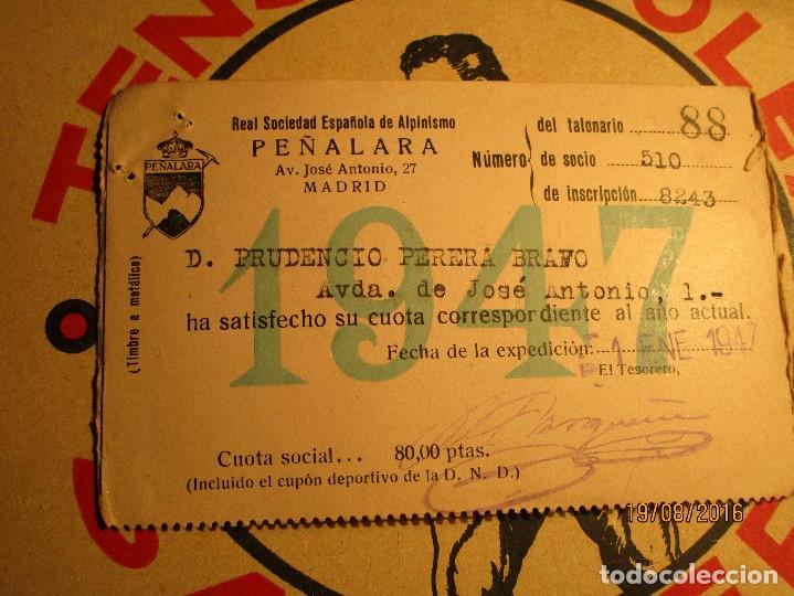 Carnet Socio Penalara 1947 Acceso A Chalet R Comprar Carnet De Socios Antiguos En Todocoleccion