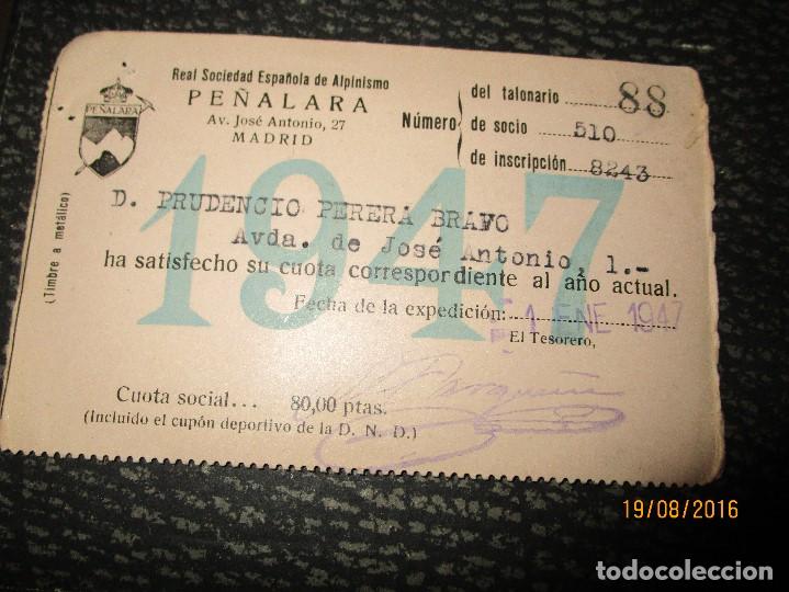 Carnet Socio Penalara 1947 Acceso A Chalet R Comprar Carnet De Socios Antiguos En Todocoleccion