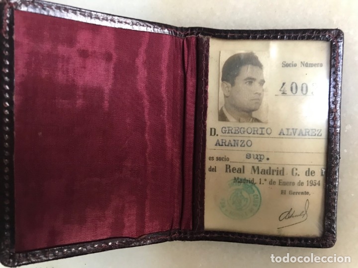 Coleccionismo deportivo: Carnet Real Madrid 1954 - Foto 2