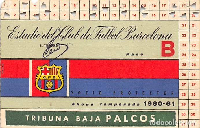 abono socio temporada 1960-1961- estadio club d - Buy Sport membership  cards on todocoleccion