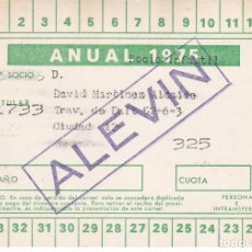 Coleccionismo deportivo: ALEVIN - CARNET DEL FUTBOL CLUB BARCELONA DEL AÑO 1975 (FOOTBALL) BARÇA. Lote 183690530