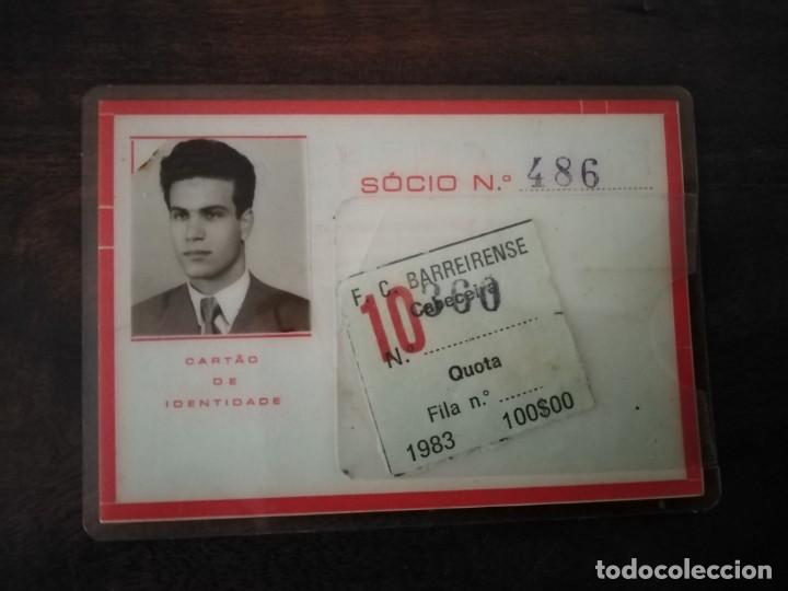 Sports collectibles: Carnet de Socio del F. C. Barreirense. Barreiro, PORTUGAL. 1983.