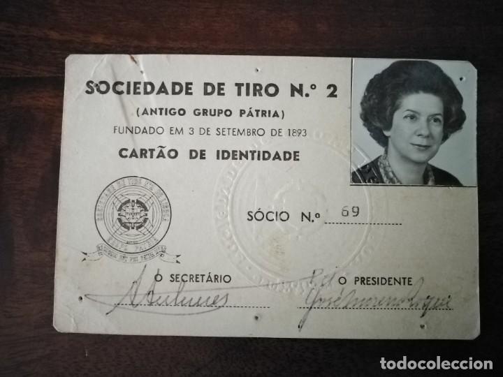 Sports collectibles: Carnet socio Sociedade de Tiro. Grupo Patria. Se&ntilde;ora.