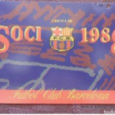 Coleccionismo deportivo: CARNET SOCIO FC BARCELONA 1988. Lote 193665498