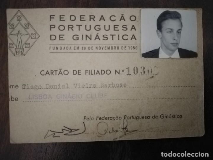 Sports collectibles: Carnet federaci&oacute;n portuguesa de Gimnasia.