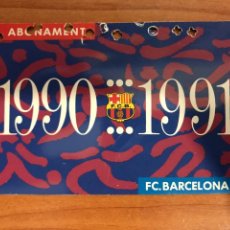 Coleccionismo deportivo: ABONAMENT F.C. BARCELONA 1990 -1991 - GOL NORD SEGONA GRADERIA. Lote 196642305