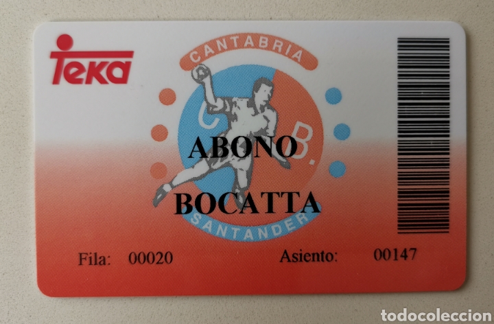 Sammelleidenschaft Sport: Carnet Socio Teka Cantabria - Balonmano Santander - Abono Deporte - Pedro Ruiz
