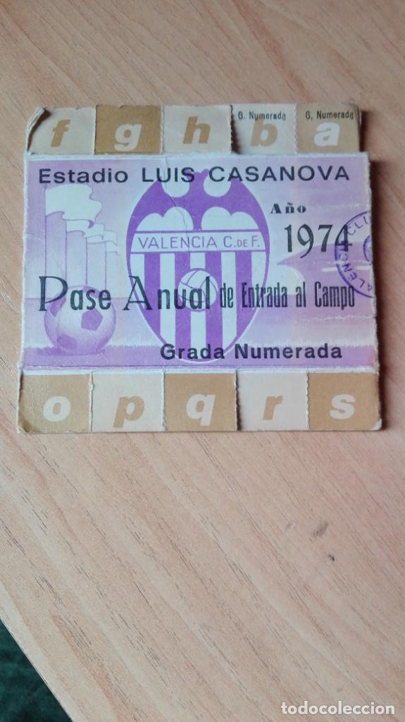 Sammelleidenschaft Sport: Carnet valencia 1974