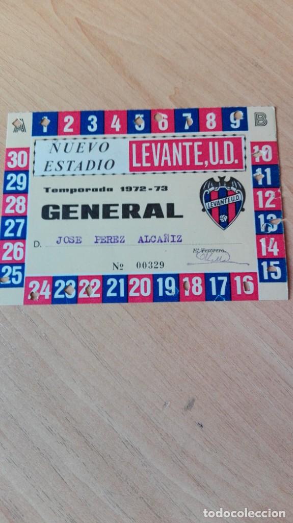 Sammelleidenschaft Sport: Carnet Levante 72-73