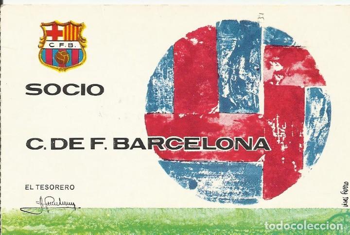 Sports collectibles: Carnet Club de F&uacute;tbol Barcelona. 4&ordm; trimestre 1970. 8x11,5 cm. Buen estado con signos de la edad.