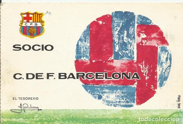 Sports collectibles: Carnet Club de F&uacute;tbol Barcelona. 3er trimestre 1970. 8x11,5 cm. Buen estado con signos de la edad.