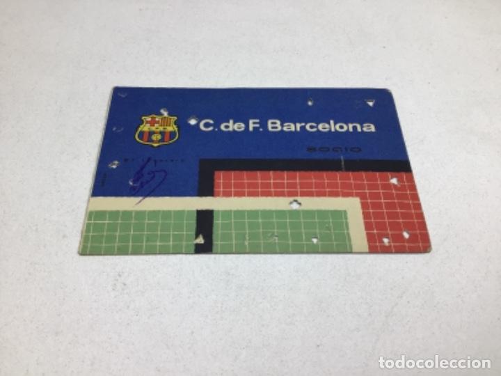 Sammelleidenschaft Sport: CARNET DE SOCIO F.C. BARCELONA - ANUAL A&Ntilde;O 1961