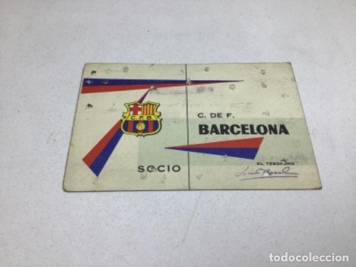 Sammelleidenschaft Sport: CARNET DE SOCIO F.C. BARCELONA - ANUAL A&Ntilde;O 1962