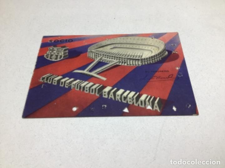Sammelleidenschaft Sport: CARNET DE SOCIO F.C. BARCELONA - ANUAL A&Ntilde;O 1963