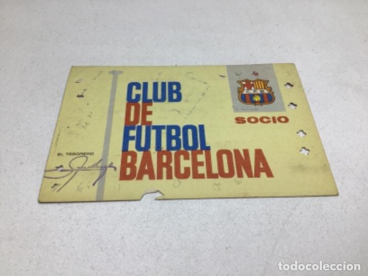 Sammelleidenschaft Sport: CARNET DE SOCIO F.C. BARCELONA - ANUAL A&Ntilde;O 1965