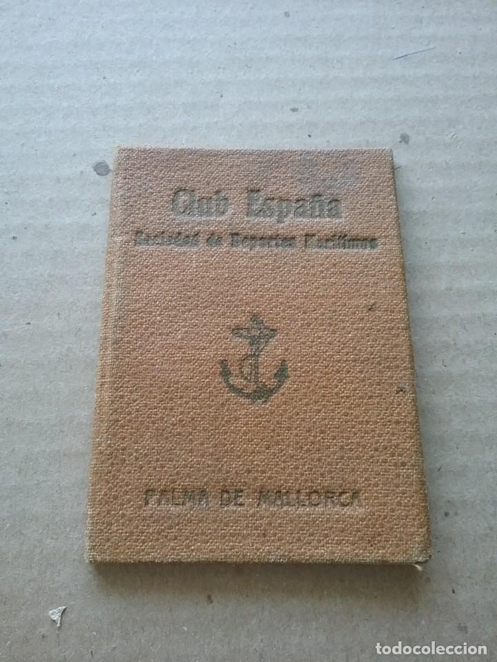 Sports collectibles: Carnet club Espa&ntilde;a. Sociedad Deportes mar&iacute;timos 1933 (378-4)