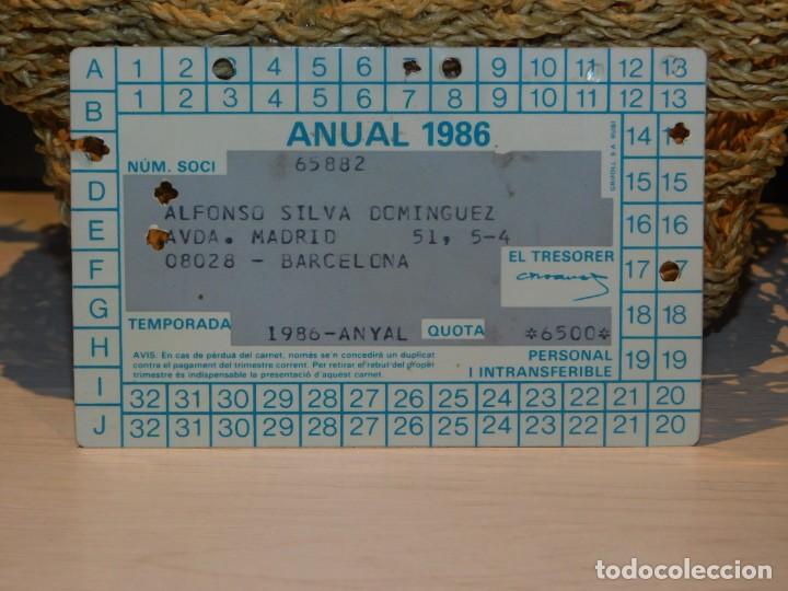 carnet de socio de futbol club barcelona año 20 - Comprar Carnet de