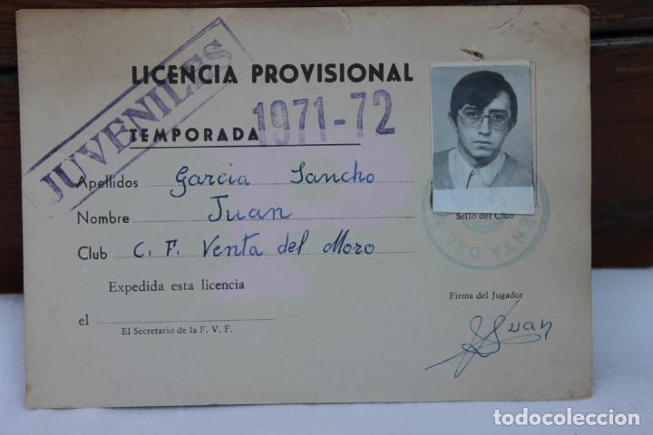 Sports collectibles: CARNET JUVENILES CLUB FUTBOL VENTA DEL MORO 1971, VALENCIA
