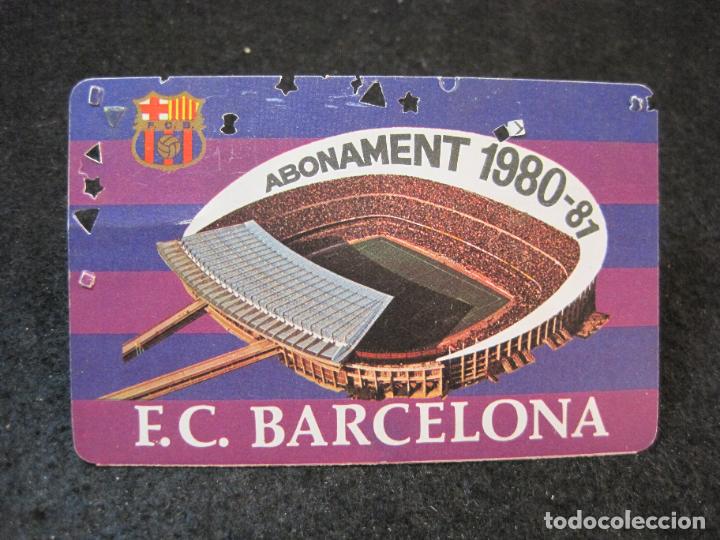 Sports collectibles: FC BARCELONA-ABONAMENT 1980 1981-CARNET DE SOCI-VER FOTOS-(81.694)