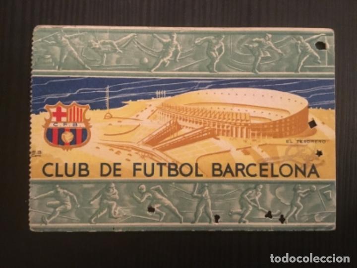 Sammelleidenschaft Sport: Carnet socio Futbol Club Barcelona 2&ordm; trimestre 1956