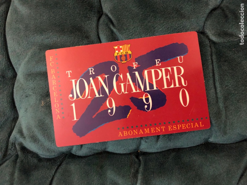 Coleccionismo deportivo: Carnet abono Trofeu Joan Gamper 1990 FC Barcelona Barça - Foto 1 - 303276953