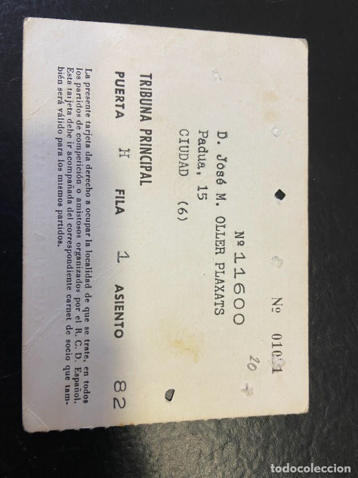 Coleccionismo deportivo: carnet socio espa&ntilde;ol 1971-72 - Foto 2
