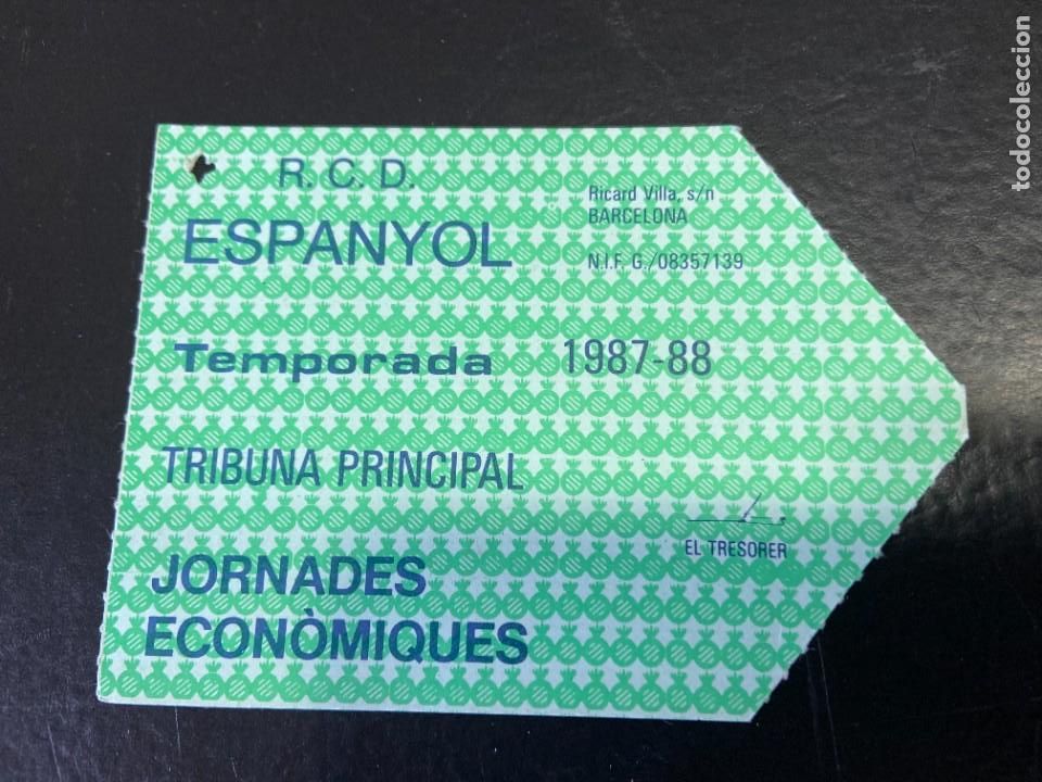 Coleccionismo deportivo: CARNET DE SOCIO DEL ESPA&Ntilde;OL 1987-88 - Foto 1