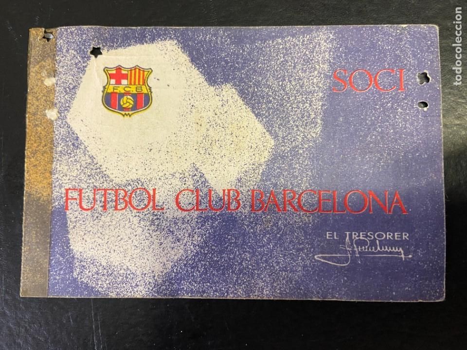 Coleccionismo deportivo: carnet de socio del barcelona 1978 - Foto 1
