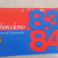Coleccionismo deportivo: FC BARCELONA - ABONAMENT TEMPORADA 83 84 1983 1984. Lote 341556633