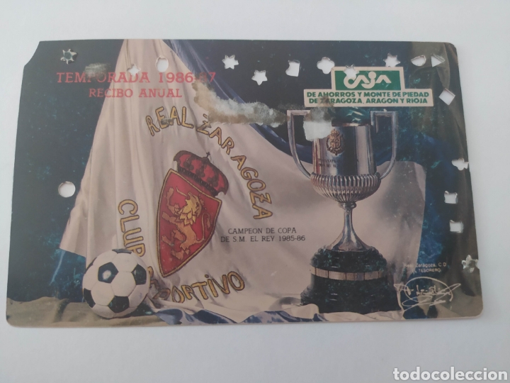 Coleccionismo deportivo: Carnet abonado Real Zaragoza - Foto 1