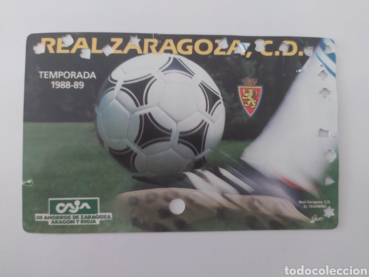 Coleccionismo deportivo: Carnet abonado Real Zaragoza - Foto 1